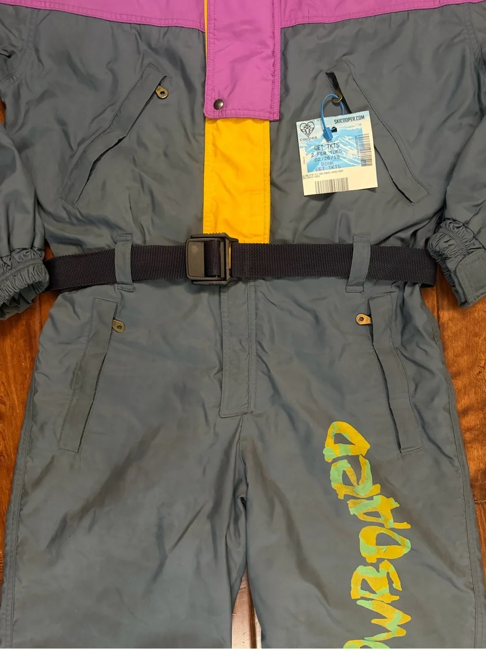 BELFE & BELFE Vintage Ski & Snowboard One-Piece Suit Italian Luxury